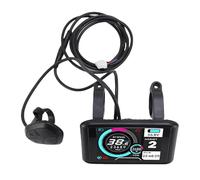 Jiawu Écran LCD pour Vélo électrique, Panneau de Commande de Données à Vue Intuitive avec Câble SM, Matériau ABS, Performances Optimales, Améliore L'expérience de Conduite