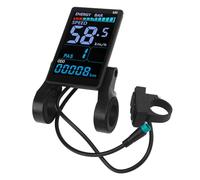 Jiawu Écran LCD pour Vélo électrique, Panneau de Commande pour Vélo électrique, Compteur D'affichage LCD pour Vélo de Montagne, Scooter, Panneau LCD avec Rétroéclairage pour Scooter,