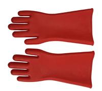 Jiawu électriques Isolants, de sécurité Isolés en Caoutchouc 10 000 V Classe 1 avec Application AC 8 000 V et Longueur 375 Mm pour le Travail d'électricien Monteur de Lignes