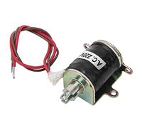 Jiawu Électro-aimant Solénoïde, Mouvement Linéaire Push-pull à Cadre 220VAC 3N 10mm Course AC électro-aimant, Mécanique avec Réinitialisation du Ressort de Piston pour Distributeurs Automatiques
