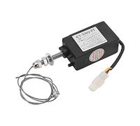 Jiawu Électrovanne d'arrêt de Moteur, Solénoïde d'arrêt de Commande de Servomoteur pour l'arrêt du GéNérateur, Force de Traction de la Coque ABS ≥ 150 N, Course de Travail 45 Mm, Indice IP65
