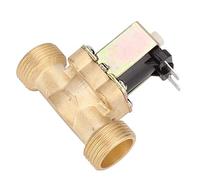 Jiawu Électrovanne, Vanne électromagnétique en Laiton Normalement Ouverte G3/4, Interrupteur d'entrée d'eau avec Options DC12V DC24V pour Systèmes 'eau Température de 0 à 85 ℃ (DC12V)