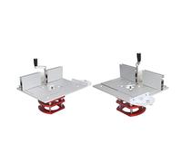 Jiawu Élévateur de Routeur avec Plaque Supérieure, Base de Levage de Routeur à Bois pour Couper le Chanfreinage de Fente, Moteur Universel de 64 à 66 Mm, Kit de Plaque de Base de Table de Manuel à
