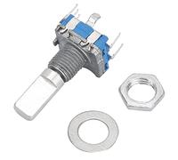 Jiawu Encodeur Rotatif EC11 5 Broches avec Interrupteur, 10 Commutateurs de Codage de Potentiomètre Numérique, Commutateur Rotatif à Rotation à 360 Degrés pour l'électronique Automobile, l'audio