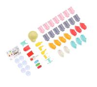 Jiawu Ensemble de Jouets Toboggan Aquatique 3 en 1 avec Kit de Construction de Véhicules de Construction, Ventouses Sécurisées pour Enfants, Ensemble de Jouets à Montage Mural avec 39 Accessoires pour