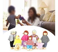 Jiawu Ensemble de Marionnettes à Doigt en Peluche Douce pour bébé, Marionnettes à Doigt de Dessin animé, Jouets éducatifs pour Enfants, Cadeau, 7,9 X 6,3 Pouces, Paquet de 6/7, Jeu de Narration