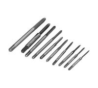 Jiawu Ensemble de Micro Tarauds en Acier Rapide - 10 Mini Tarauds à Machine à Filetage pour Horloges de Montres, de Précision M1-M3.5 pour un Taraudage Efficace de la Machine, HSS Durables et