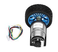 Jiawu Ensemble de Moteur d'encodeur, Arbre de Haute Précision, Tuile Magnétique Haute Résistance, Enroulement en Cuivre Pur, Moteur à Engrenages DC 12 V, de Voiture d'équilibre avec Accouplement