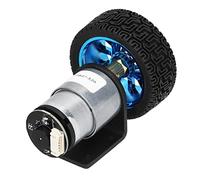 Jiawu Ensemble de Moteur d'encodeur, Arbre de Haute Précision, Tuile Magnétique Haute Résistance, Enroulement en Cuivre Pur, Moteur à Engrenages DC 12 V, de Voiture d'équilibre avec Accouplement