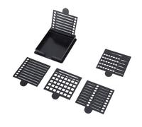 Jiawu Ensemble de Pochoirs pour Notes Autocollantes avec 5 Modèles, Distributeur de Notes Réutilisables et Boîte de Rangement, Cases à Cocher Soulignées, Boîtes Circulaires, Plastique ABS Durable pour