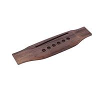 Jiawu Ensemble de Remplacement de Pont de Guitare Acoustique, Accessoires de Pièces de Pont d'écrou de Selle en Palissandre Dur avec 6 Broches d'extrémité, pour la Mise à Niveau de Maintenance de