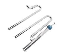 Jiawu Ensemble de Tuyaux D'entrée et de Sortie en Acier Inoxydable de Haute qualité, Mécanisme Rotatif pour éliminer Les Films D'huile, Installation Sûre, 2 Tuyaux, Entretien Facile, adapté à