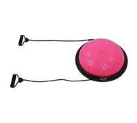 Jiawu Entraîneur d'équilibrage Demi-Ballon, Base Antidérapante Antidéflagrante de 1,2 Pouces d'épaisseur, équipement de Fitness pour Yoga, Pilates, avec Poignées de Traction et Pompe pour la