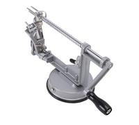 Jiawu Éplucheur de Fruits Polyvalent à Manivelle, poire Manuel 3 en 1 Robuste pour une Préparation Rapide des Repas, Petite Cuisine, Gain de Place, Alliage D'aluminium et Acier Inoxydable