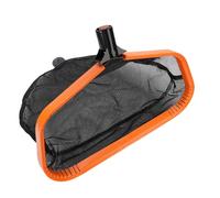 Jiawu Épuisette de Piscine Professionnelle, écumoire de Piscine, râteau à Feuilles Robuste avec Sac à Mailles Fines, Cadre en Aluminium Robuste, Nettoyage Rapide et ramassage des
