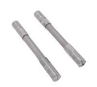 Jiawu Étau à goupille en acier inoxydable,perceuse à main à double extrémité avec surface texturée ergonomique pour l'horlogerie,la réparation de bijoux,l'assemblage micro-mécanique