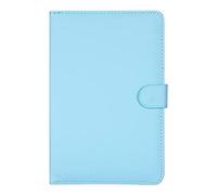 Jiawu Étui à Rabat Universel pour Clavier Bluetooth sans Fil pour Téléphones iOS, Support Magnétique Amovible avec Portefeuille en Cuir PU, Clavier Bluetooth 3.0 2 en 1 pour 4,5 à 6,8 Pouces (Bleu