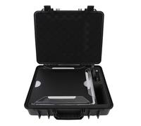 Jiawu Étui pour Câble Satellite, étui de Transport Portable en ABS Résistant à l'eau, Mini Kit de Parabole avec Intérieur en Mousse EVA et Câble d'alimentation de pour Camping-Car et Voyage en
