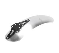 Jiawu Fender Avant de la Moto pour Street Twin 900 2016-2025, Garde-Boue de Moto à Haut Montage, Alliage en Alliage en Aluminium Long Garde-Boue Remplacement (Silver)