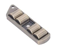 Jiawu Fidget Slider, Pea POD MAGNÉTIQUE MÉTAL Toys Toys pour Les Adultes, TDAH AUTITIME ANXIÉTÉ SOULAGNE (Gold)
