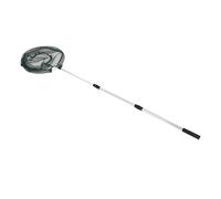 Jiawu Filet d'atterrissage de Pêche, Poignée de Poteau Télescopique en Alliage d'aluminium Pliable avec en PVC, pour la Libération des Captures de Poisson en Eau Douce et Salée (2.1m)