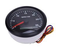 Jiawu FLOSA CONTEXTE MULTICOLORE DE 110 MM 4-3/8 POUCHES DE Vitesse DC 9-32V 3000 U/Min Leçon DE Mesure avec un Compteur DE Voitures pour la Voiture en pour les Voitures-yacht-rv, Mesure DE