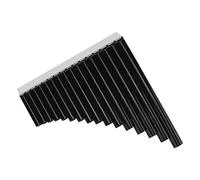 Jiawu Flûte de Pan, Flûte de Pan ABS de Réglage de Tuyaux de Poêle avec Sac Fourre-tout rembourré en Nylon pour Enfants Adultes Débutants Personnel Enseignant (BLACK)