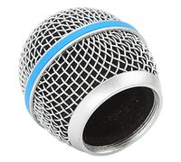 Jiawu Grille Microphone en Acier Inoxydable Maille pour Micro Ball Head, | Remplacement de la tête de microphone, grille métallique durable, filtre intérieur en mousse, grille en maille coupe-vent,