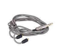 Jiawu Gris Câble de Remplacement MMCX pour Casque 3.5mm Doré | Mise à niveau du son équilibré, sans enchevêtrement, gaine souple, câble IEM universel, transfert audio clair