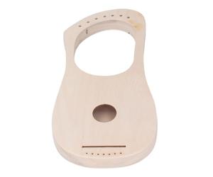 Jiawu Harpe Lyre, Instrument Lyre en Tilleul percé à 7 Cordes Pré-poncées avec e Réglage, Broches de Pont de Selle pour l'apprentissage de la Musique des Enfants en Famille