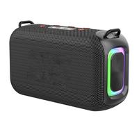 Jiawu Haut-Parleur sans Fil RVB Compact 50 W avec Batterie Longue Durée, Son Haute fidélité - 10,12 X 6,1 X 4,13 Pouces (Black)
