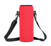 Jiawu Housse de Bouteille en Néoprène avec Sangle, Isolante Thermique, pour | Pochette porte-bouteille isolée, avec sangle réglable, pour les sports de plein air et les voyages