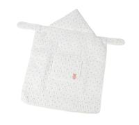 Jiawu Housse de Transport à Capuche pour bébé, Couverture de porte-bébé Résistante au Vent avec Grande Poche, 100% Coton (27,6 X 39,4 pouces) pour une Protection Toutes Saisons