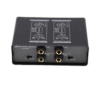 Jiawu Hum Eliminator Box, Boîtier Audio à Injection Directe de qualité Supérieure, Filtre de Bruit Professionnel à 2 Canaux Passifs, Tueur de Bourdonnement à 3 Niveaux