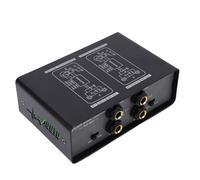 Jiawu Hum Eliminator Box Filtre de Bruit Efficace 3 Niveaux de Réglage du Gain pour Les Concerts en Studio Matériau en Alliage D'aluminium Compatible pour Microphone à Condensateur, Isolateur de