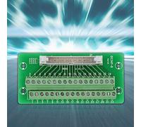 Jiawu IDC34P 34 Broches Connecteur Mâle Plaque de Dérivation, Bornier PLC | Connecteur de bornier à vis, module d\'interface à montage sur rail DIN, pour PLC et servo