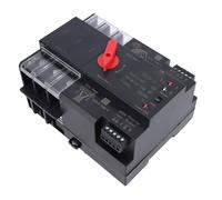 Jiawu Interrupteur de Transfert Automatique à Double Puissance, Contrôleur à Bascule du Support de Rail DIN ATS 3P 100A, Interrupted PV Mains Supply Universal 50 / 60Hz avec une