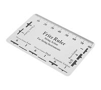 Jiawu Jauge D'action pour Cordes, Outil de Mesure pour Guitare Basse, Kit | Règle de hauteur de corde en PVC, échelle claire, facile à lire, pour basse électrique, guitare acoustique, mandoline Banjo