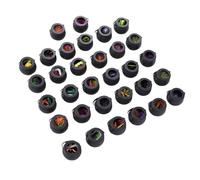 Jiawu Jouets de Chaudron de Sorcière en Plastique, 32 Pièces avec 190 Accessoires, Petits Jouets de Chaudron de Sorcière, Ensemble de Noir avec des Couleurs Vives pour Les Fêtes d'enfants, Les