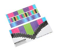 Jiawu Kalimba Note Sticker pour Piano à Pouce, Coloré (Universal 21 tone | Autocollant échelle avec chiffres clairs, forte adhérence, pour débutants, décoration de notes de musique