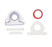 Jiawu Kit Applicateur De Ruban De Masquage, DéVidoir De Ruban De Masquage Et Ruban De Masquage Rouge De 25 Mm De Large, Outil D'Application Rapide Et Facile à Une Main Pour CréEr Des