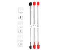 Jiawu Kit D'aiguille et de Buse D'aérographe, 0,2/0,3/0,5 Mm de | Capuchon de buse d\'aérographe, avec récipient de rangement, pour pistolet de pulvérisation professionnel, remplacement