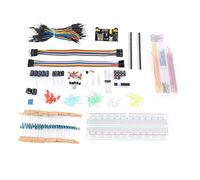 Jiawu Kit de Démarrage de Composants électroniques pour R3 avec Planche à Pain 830 Trous, Assortiment de Composants électroniques pour, Résistances LED, Fils de Raccordement, Projet de Développement