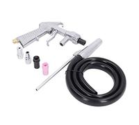 Jiawu Kit de Pistolet Sableuse avec Poignée en Alliage d'aluminium et 4 Buses pour l'élimination de la Rouille, Polissage de Surface, Pression d'air 60-120psi