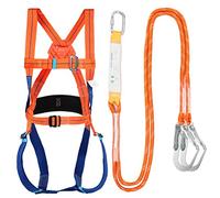 Jiawu Kit de Protection contre les Chutes, Harnais Complet de capacité de Charge de 2000 Kg, Système Antichute avec Ceinture d'absorption des Chutes, Sangle pour équipement de sécurité de
