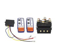 Jiawu Kit de Relais de Treuil 12V 500a, Interrupteur de Contacteur de Télécommande pour ATV, Motoneige, Tondeuse à Gazon, Tracteur de Jardin