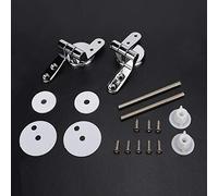 Jiawu Kit de Remplacement de Charnières de Couvercle de Toilette, Alliage | Fixations d\'abattant de toilettes réglables, avec charnières métalliques et rondelles en nylon, pour la plupart des