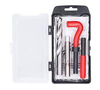 Jiawu Kit de Réparation de Filetage, M14 X 1,5 Mm, Kit d'insert de Réparation de Filetage endommagé, d'outils de de avec Inserts en Acier Inoxydable, Tarauds HSS, Forets pour Automobile de l'Acier