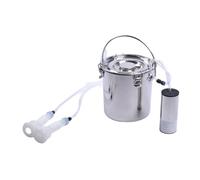 Jiawu Kit de Traite électrique Portable pour Chèvre et Mouton, Machine à Traire en Acier Inoxydable de 5 L pour Vache, Pompe à Vide à Aspiration Douce, Facile à Nettoyer, Antirouille, Outil de (pour