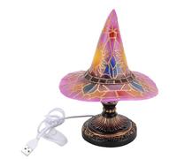 Jiawu La Sorcière a un Bureau Diverses Couleurs et des Modes DE Flash USB Nourris POUR les Fêtes DE Noël LED LED DÉCORATIVE LUMIÈRE POUR MATÉRIEL FESTIVAUX DE RÉSINE (PURPLE)